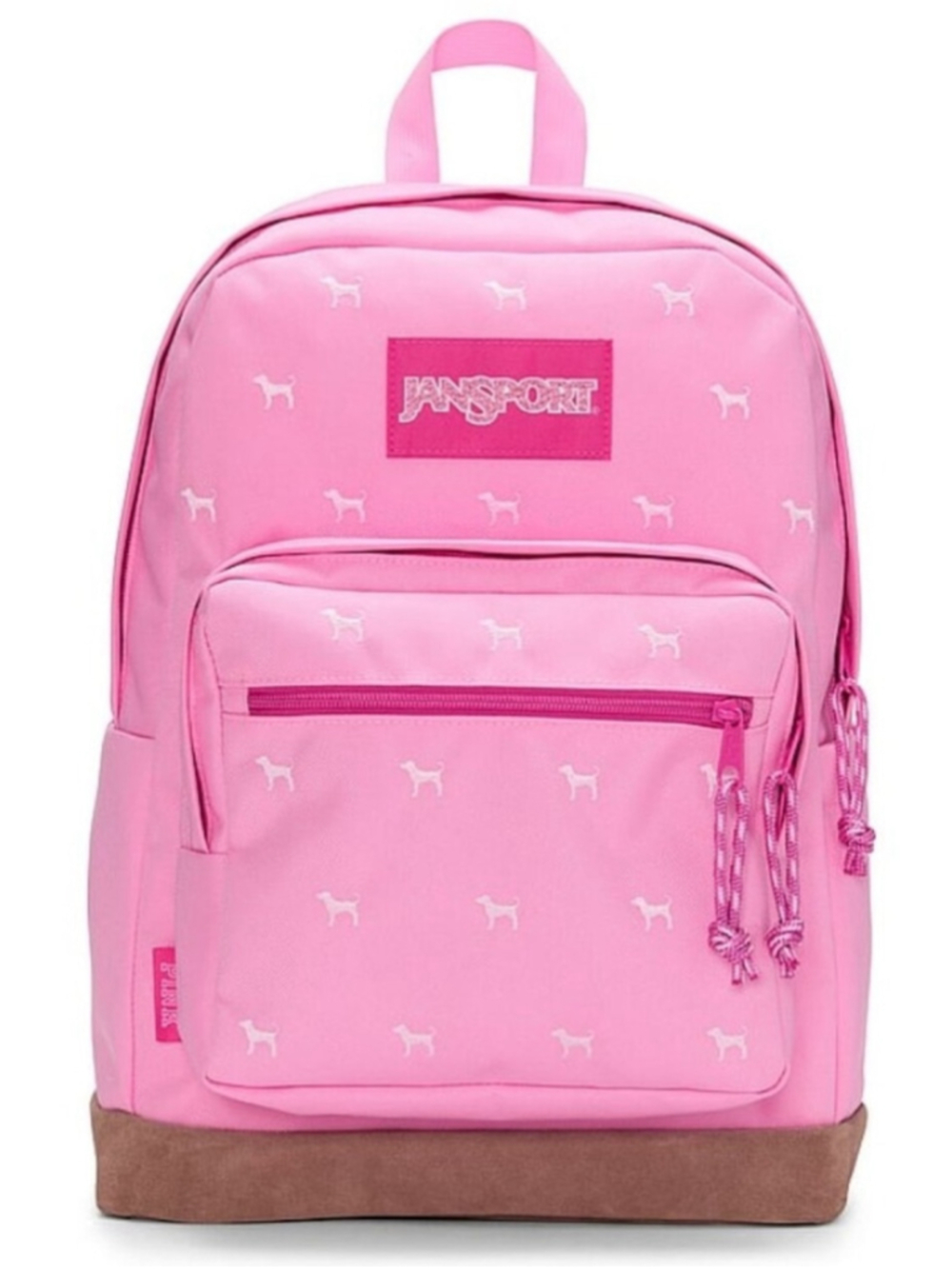 JANSPORT x PINK By Victoria's Secret Right Pack Backpack In Pink Ice Dog NEW